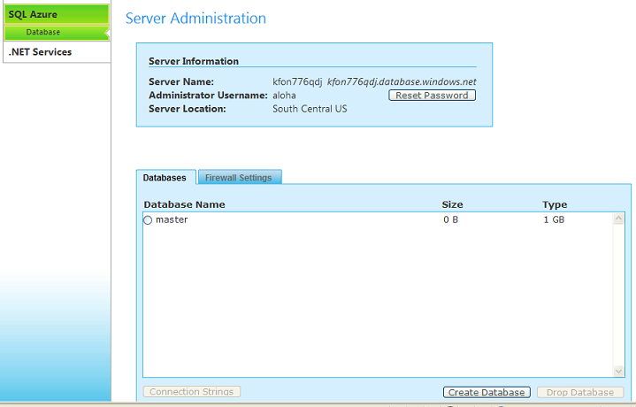 SQL Azure